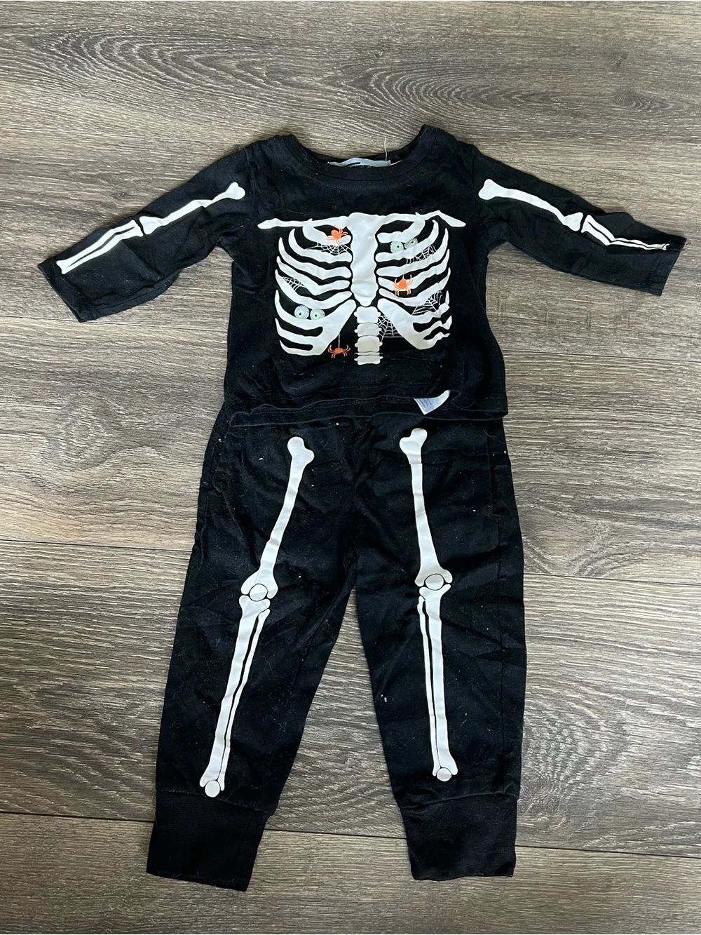 Halloween Baby Bodysuit Trio - Skeleton, Pumpkin & Gray Camo